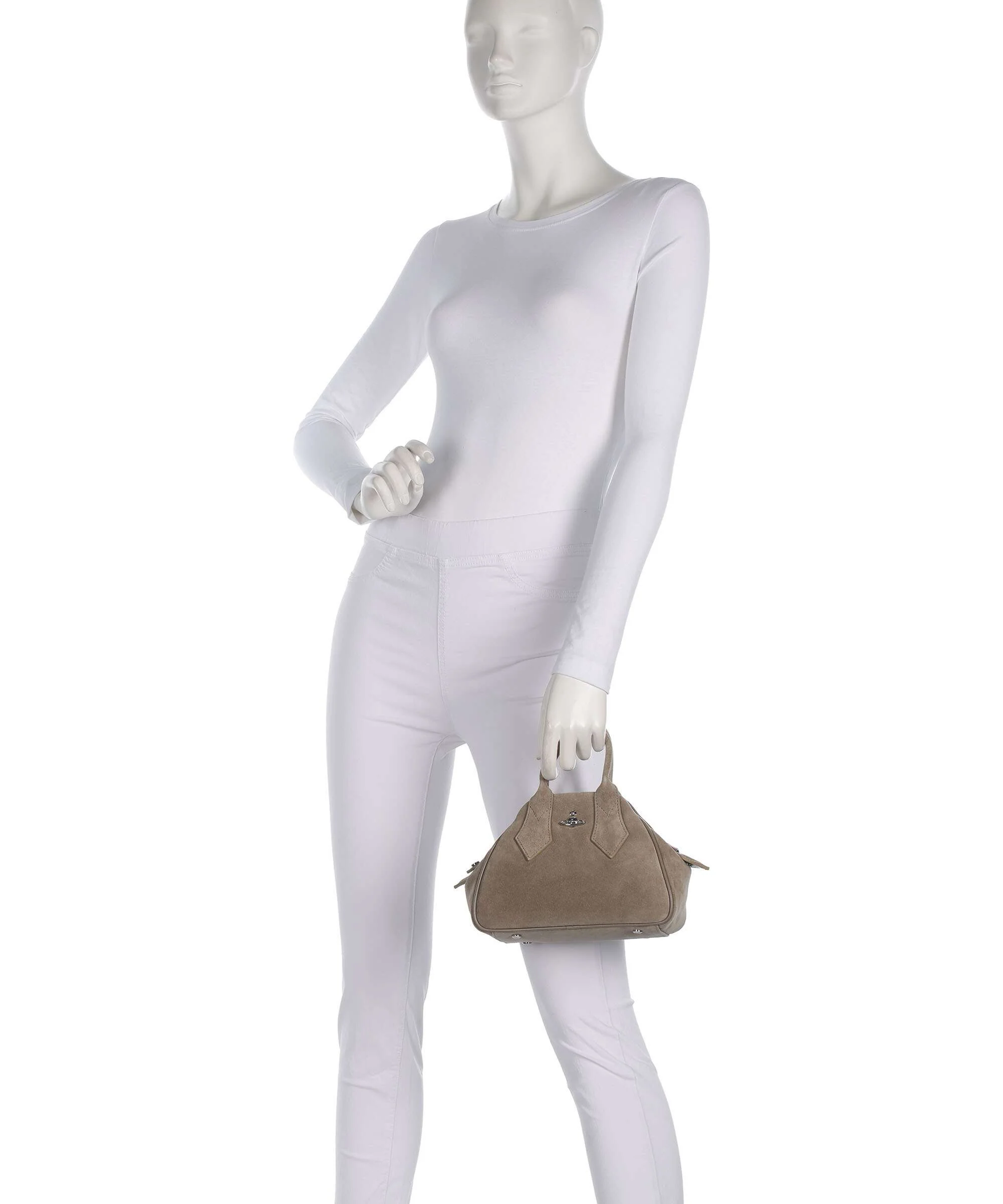 Vivienne Westwood Yasmine Suede Small Sac à main stone - Image 3